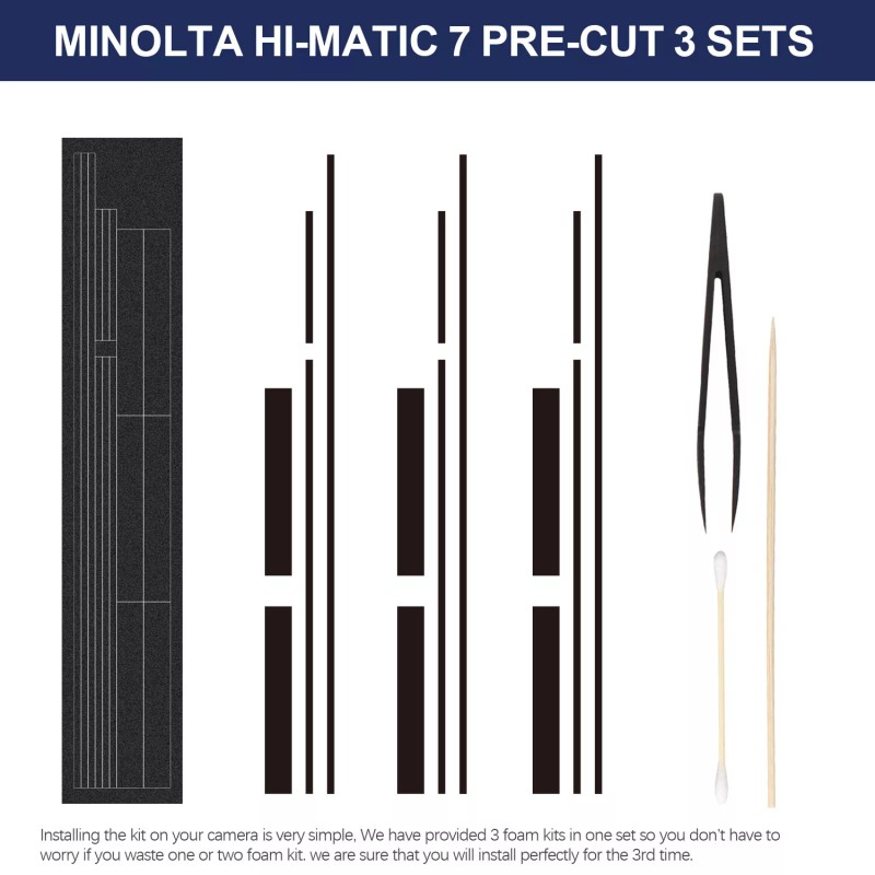For Minolta Pre-cut Custom Light Seal Foam Sponge Kit For
