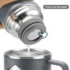 Vacuum Insulated Flask 700ml/23.6oz Stainless Steel Thermo Bottle with Cup
