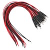 50Pcs LED Lights Emitting Diodes Pre Wired Prewired Round Head