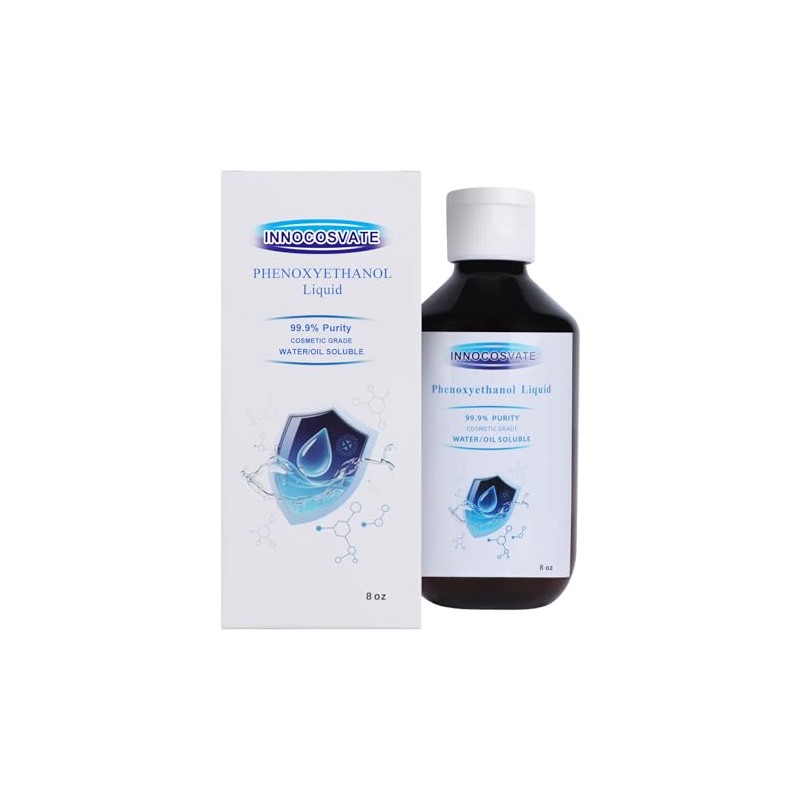 INNOCOSVATE Phenoxyethanol Liquid 8 oz, Cosmetic-Grade,Extend the Shelf Life of