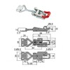JUNKER Toggle Latch M6 (Holding Force 220 kg, Lockable) Galvanised