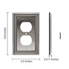 Henne Bery Sunken Pearls Decorative Wall Plate Switch Plate Outlet