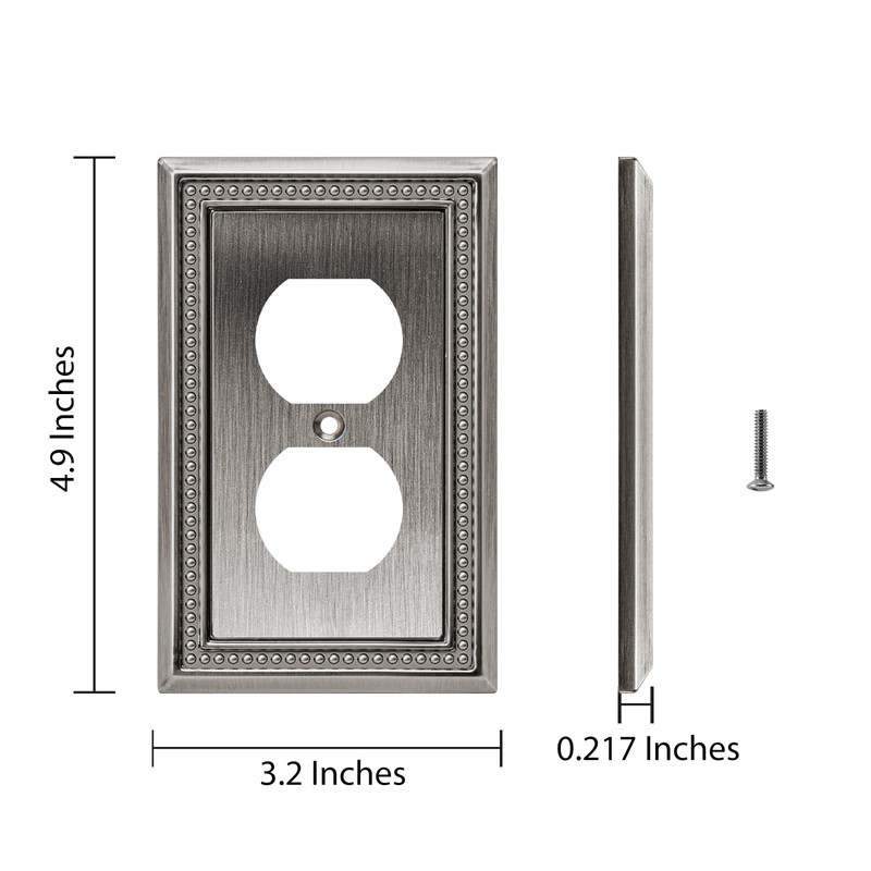 Henne Bery Sunken Pearls Decorative Wall Plate Switch Plate Outlet