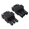 3 Pole Male and Female Locking Lighting Connector IP30