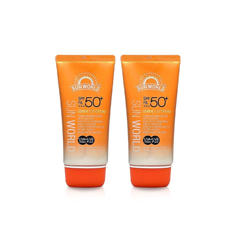 Sun World Super Sun Cream SPF50+ 80ml X 2 /