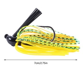 TopHomer Swim Jig Fishing Lures, Heavy Brush Guard, Silicone Skirt, Sticky-Sharp Heavy-Wire Needle Point Hooks, Popular 3/8 oz Sizes, 5 pc Multi-Color Kits