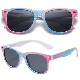 PolarSpex Toddler Sunglasses UV Protection – Unbreakable Kids Polarized Sunglasses with Case for Boys & Girls age 2-8