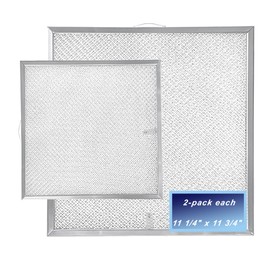 MADHUT 99010316 grease filters11 1/4" x 11 3/4" used for replacing B-roan range hood filter WA65AF NTK7450000, 990721400A 838h filter series stove filter vent replacement 2/pack