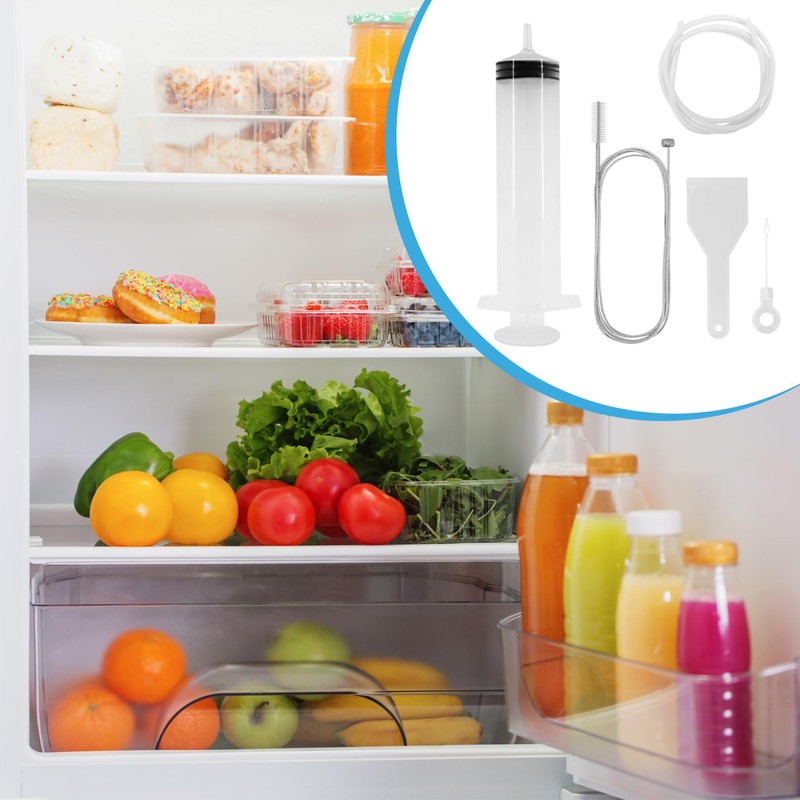 5Pcs Refrigerator Drain Hole Cleaning Tool Kit,Fridge Drain Hole Cleaning
