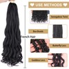 9 Packs French Curly Braiding Hair 75g/Pack Pre Stretched Bouncy