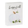 Collins "Happy Fall" Mini Sign with Pumpkin - Decorative Wooden