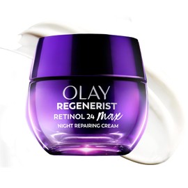 Olay Regenerist Retinol 24 Max Moisturizer, Retinol 24 Max Night Face Cream, 1.7 Oz + Whip Face Moisturizer Travel/Trial Size Gift Set