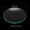 PATIKIL 70mm Diameter Watch Plate Culture Plate Beaker Cover 6pcs