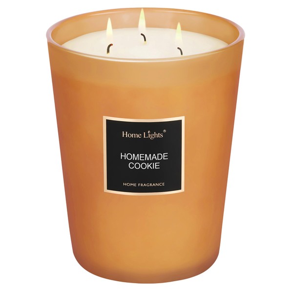 HomeLights Scented Candles, Candles for Home Scented, Large Jar Aromatherapy