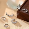 PATISORNA 3Pairs Gold Hoop Earrings Set for Women Chunky Gold