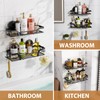 LEVERLOC Shower Caddy Suction Cup, 2 Pack Shower Shelves for