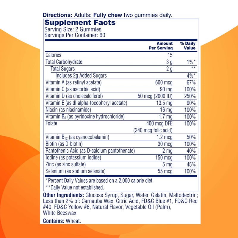 ONE A DAY Multi+ Immune Support Gummies, Immunity Multivitamin with