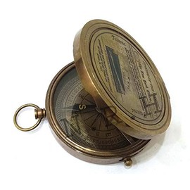 Nautical Brass Titanic Engraved Navigational Vintage Working Compass