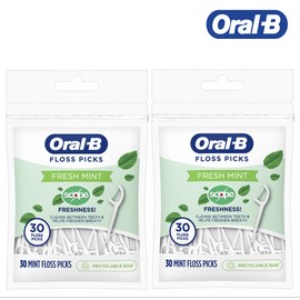 Oral-B ORAL B DENTAL FLOSS PICK 30 CT PACK x 2 PACKS