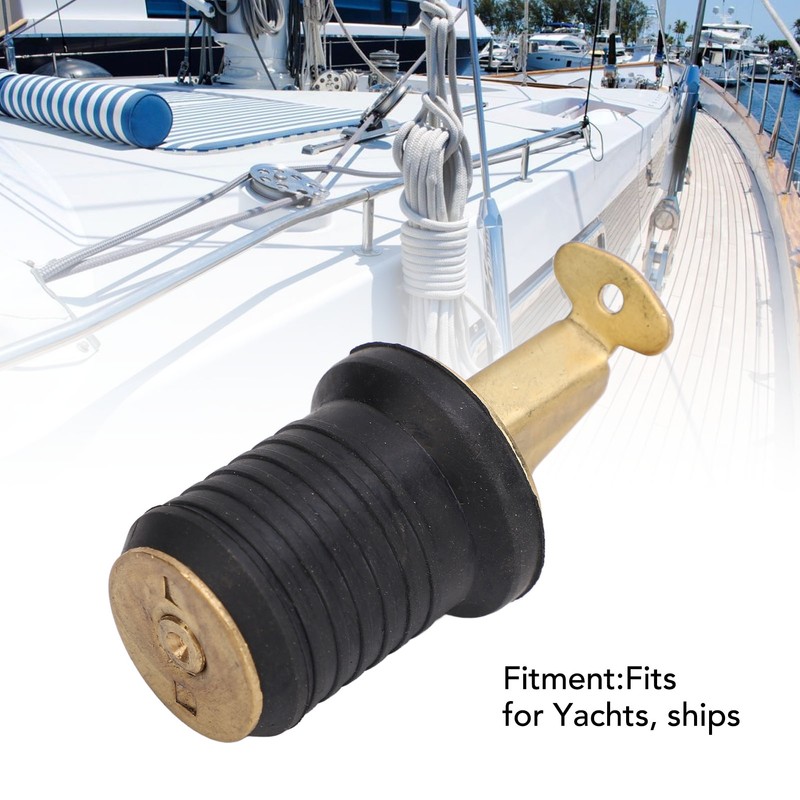Boat Live Well Plug Brass Livewell Bait Well Drain Plug