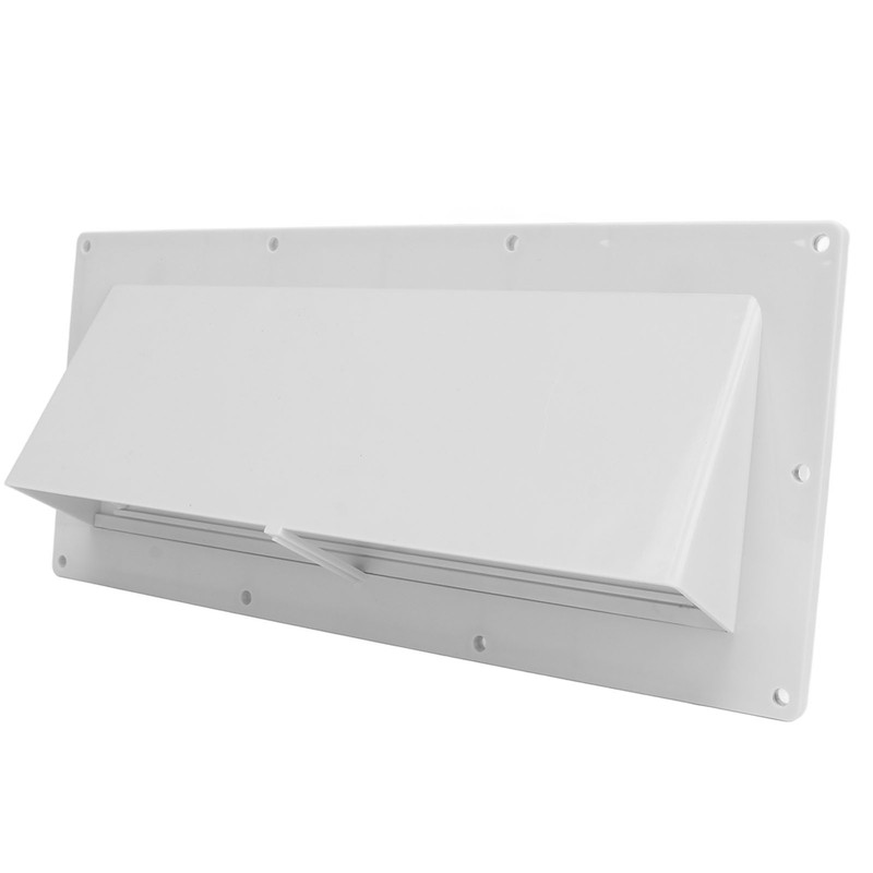 RV Exhaust Vent Cover White Range Hood Sidewall Vent Cover
