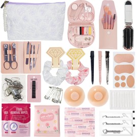 IZEO Bridal Wedding Emergency Kit - Women's Wedding Day Emergency Kit 30+ Essential Items for Bride Daily Use with Makeup Bag