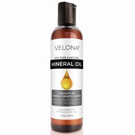 velona Food Grade Mineral Oil 90 Viscosity NF USP Grade - 4 Fl Oz | for Cutting Boards, Countertops and Butcher Blocks, Stainless Steel, Knife, Tool, Machine, and Equipment | Made in the USA