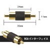 YFFSFDC RCA Male to RCA Male Relay Adapter 3 Pack
