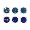 YOFASEN Pack of 6 Chunky Glitter Face Glitter Nail Art