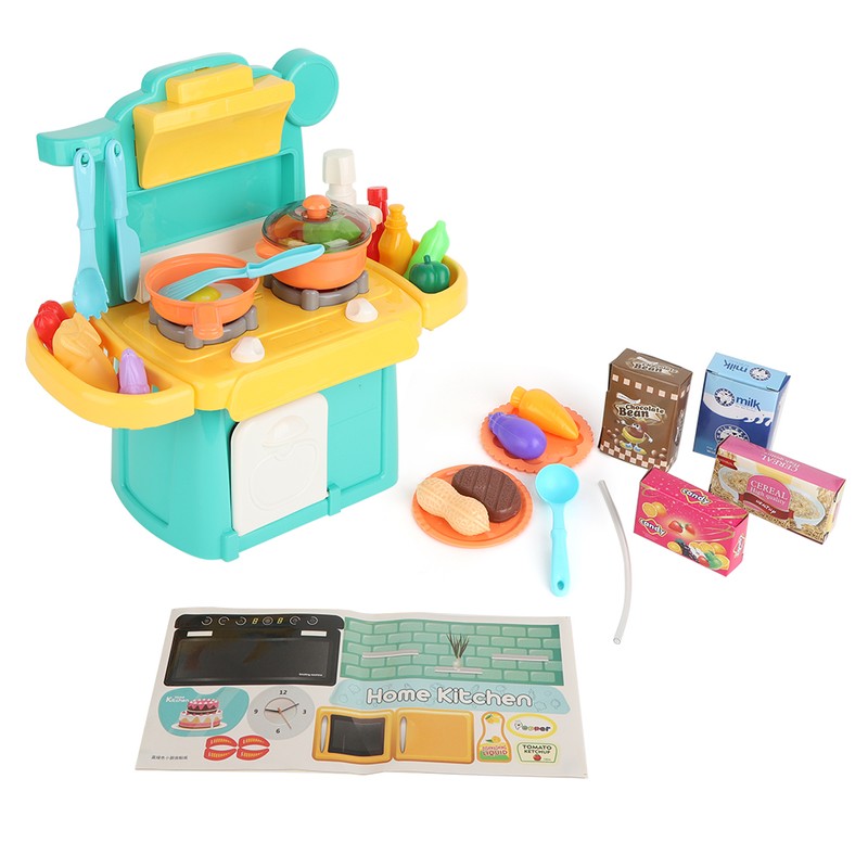 Child Simulation Cookware Cooking Scenes Kitchen Set Play House Pretend