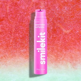 Smilekit Flavoured Toothpaste | Flouride Toothpaste | Whitening Toothpaste | 6 Unbelievable Flavours | Dentist Approved | Premium Oral Hygenine | Healthy Gums (One Size, Watermelon)
