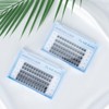 Lashes Cluster, 60 Pcs Mix Individual Lashes Cluster D Curl