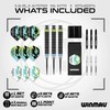 WINMAU Darts Fireball 22g Brass Steel Tip Darts Set with