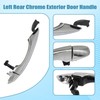 Priprilod Left Driver Side Outside Door Handle Rear Chrome Compatible