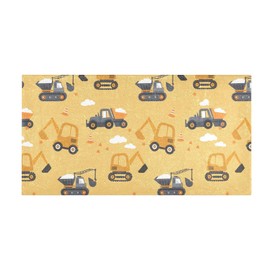 Bathroom Rug Construction Trucks Bath Mat 39x20in Soft Absorbent Plush Shaggy Bath Carpet Non-Slip Washable for Bathroom Floor Tub Shower