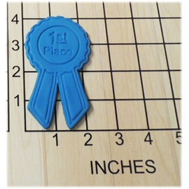 First Place Ribbon Shaped Fondant Cookie Cutter and Stamp #1151