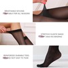 WAJIAFAR Sheer Knee High Stockings for Women-6 Pairs 20D Sheer