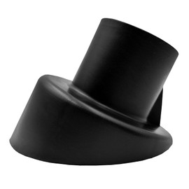 Timyrimy 1.97"/5cm Porch Swing Replacement Feet, Black Horseshoe-Shaped Plastic Leg Caps to Secure Swing Legs to Ground(Set of 4)