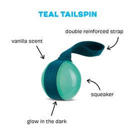 Barkbox Super Chewer Rope Dog Toy for Aggressive Chewers with Reinforced Strap (Tailspin - Large)