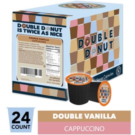 Doble Donut Cappuccino, vasos de una porción para Keurig K tazas de cerveza, 24 unidades