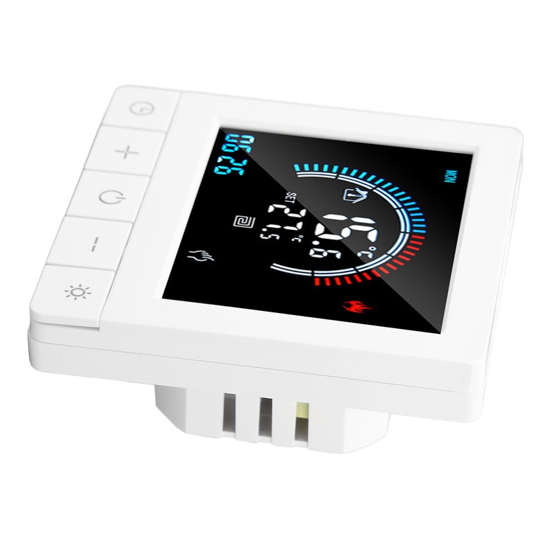 Floor Heating Thermostat LCD Display Touch Control Intelligent Timing Programmable