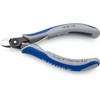Knipex Precision Electronics Diagonal Cutter burnished, with multi-component grips 125
