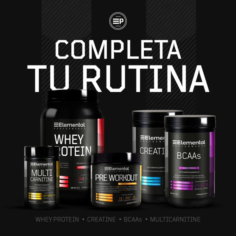 Elemental Performance Creatina Monohidratada 90 Porciones De 5g S/saborizantes 450g
