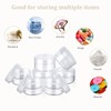 Plastic Cosmetic Jar*24, Transparent & Visible Sample Container Jar, Transparent