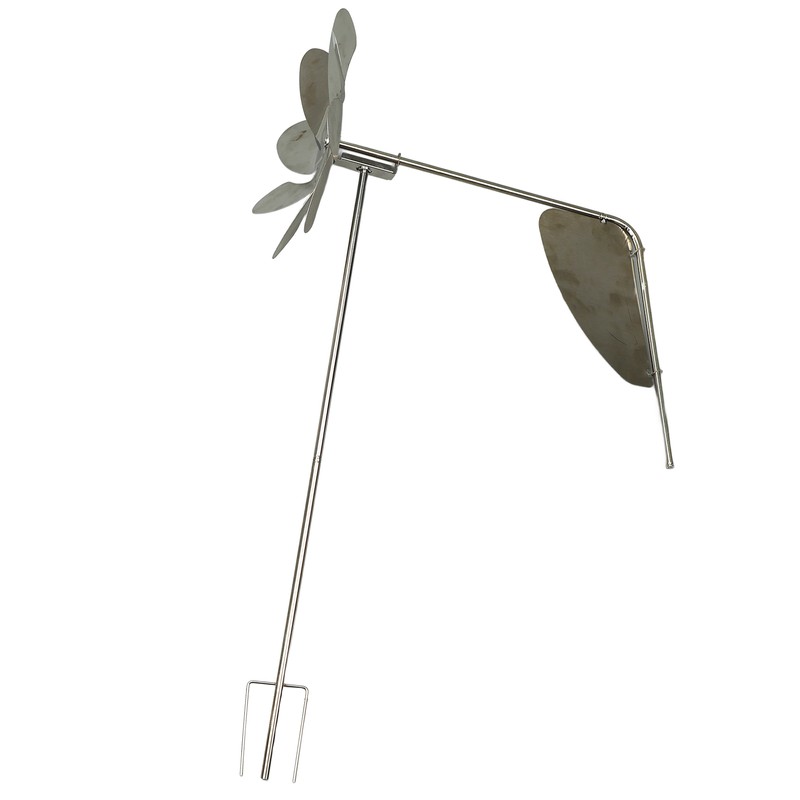 Metal Windmill 360 Degree Rotation Rustproof Waterproof Decorative Stake Wind