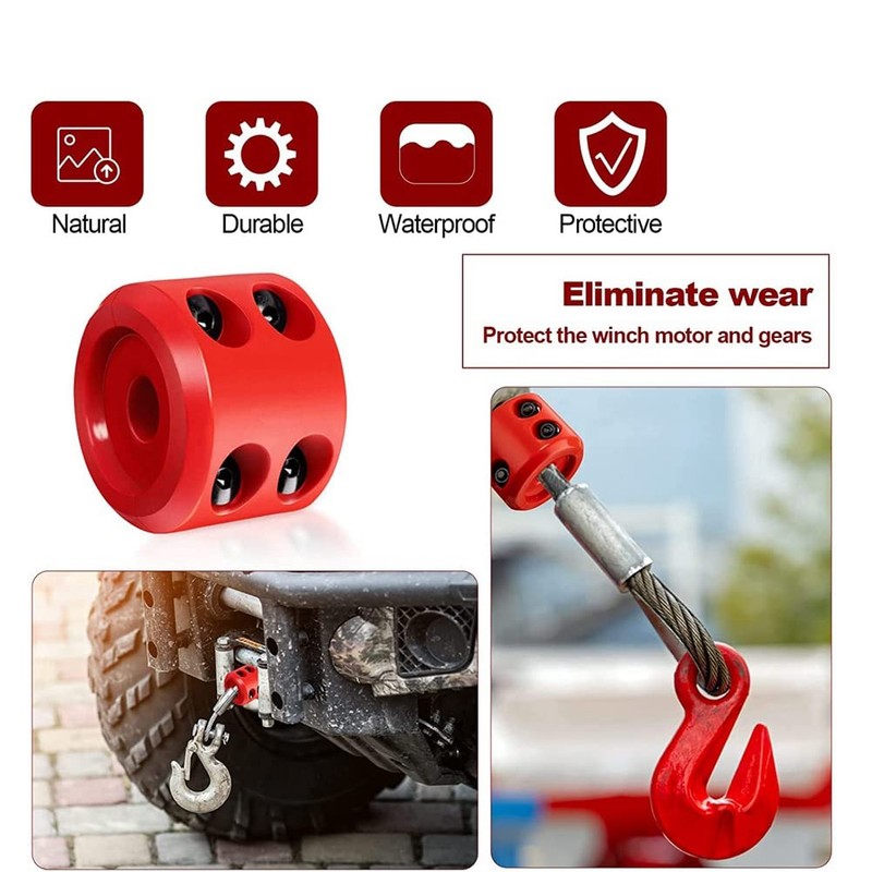 IMCCZONY 4Pcs Winch Stopper Compatible with ATV SUV ORV Cable