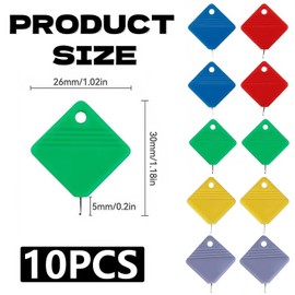 Omeblos Needle Threaders,Needle Threaders Hand Sewing,Square Plastic Needle Threader,Needle Threader for Hand Sewing Needle Threader Stitch Unpicker Tool Sewing Tools for Seniors and Beginners 10 Pcs