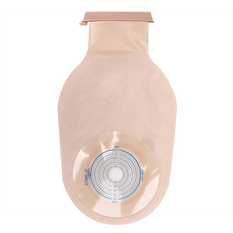10pcs Disposable Colostomy Bag Soft Skin Friendly Ostomy Bag Pouch
