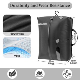 YEEKORO Vacuum Bags for Travel, Professional IP67 Reusable Vacuum Compression Bags for Travel Suitcases and Backpack, Durable Space Saver Bag (1 Pack, No Pump)