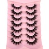 7 Pairs of 5D Faux Mink Eyelashes - Wispy, Natural